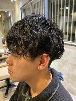 ショート パーマ メンズ ✂︎メンズ特化✂︎ 竹内貴則のヘアスタイル