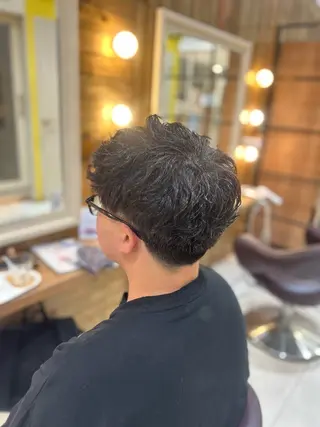 パーマ メンズ メンズパーマ/ウルフ /似合わせカット滉一のヘアスタイル