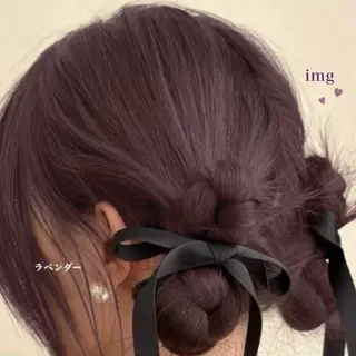 セミロング カラー 韓国風艶髪🎀 暖色カラー🤍のヘアスタイル