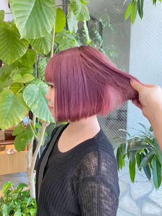 ミディアム COCOLOeAST所属・yumeno🫧 ハイトーン/ボブ🕊のヘアスタイル