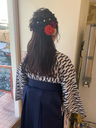 ロング ヘアアレンジ ぱつっとボブ/ 小野あかねのその他イメージ