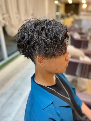 パーマ メンズ 仙台/メンズ/ フェザー/リョウのヘアスタイル