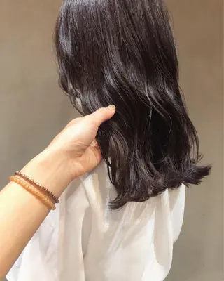 ロング カラー ヘアアレンジ 酸性縮毛矯正🧴韓国 レイヤー/髪質改善のヘアスタイル