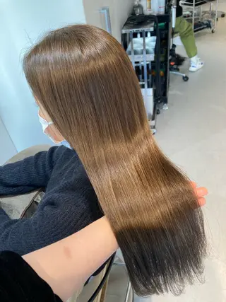 ロング ✨色持ちの良い艶 カラー✨蟹江真世のヘアスタイル