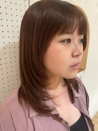 ミディアム ボブカット 佐々木 祐太のヘアスタイル