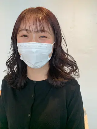 セミロング カラー AO所属・RISAKO 艶髪モテヘア🎀府中のヘアスタイル