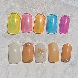 ネイル 6RokuHair（ロクヘアー)所属・門川 茉奈美のネイルデザイン