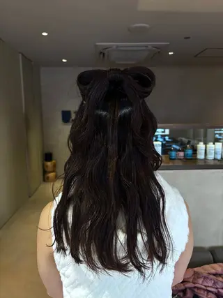 ヘアアレンジ ボブ/タイトアレンジ 個性派結婚式アレンジのヘアスタイル