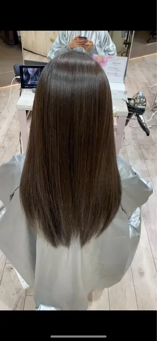 ロング カラー On所属・顔まわりカット🌟 くびれヘア/寺門遥輝のヘアスタイル