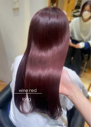 ロング カラー パーマ 縮毛矯正/レイヤー /ひかるのヘアスタイル