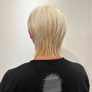 メンズ ハイトーン/ウルフ/ レイヤー/Asukaのヘアスタイル