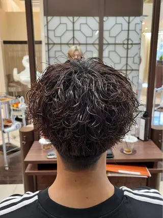 ショート パーマ メンズ AROH  men's cut&men's perm 船橋店所属・🧊メンズ特化🧊 高木航希のヘアスタイル