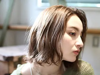 ミディアム カラー パーマ ヘアアレンジ ⭐️ハイクオリティ カラー杉本雄志⭐️のヘアスタイル