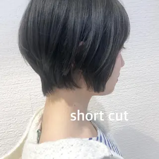 ショート カラー ショート/ボブ/ 白髪ぼかし/しんやのヘアスタイル