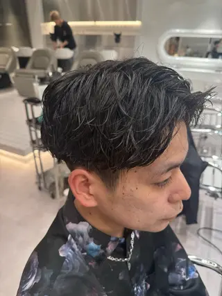 パーマ メンズ ブリーチ/パーマ特化 片平和寿のヘアスタイル