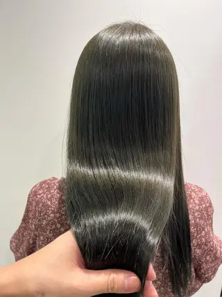 ロング I S所属・🌿透明感カラー‪ 縮毛矯正✨かずきのヘアスタイル