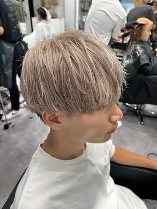 カラー メンズ 笹江 瑞穂のヘアスタイル