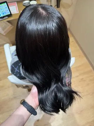 ロング 黒島優香🦋 /縮毛矯正/髪質改善のヘアスタイル
