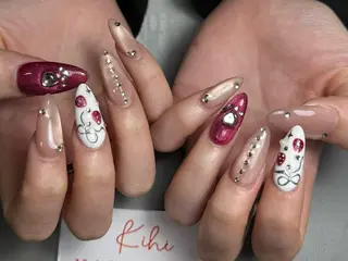 ネイル 💕鈴木ユリ パラジェル/オフ無料のネイルデザイン