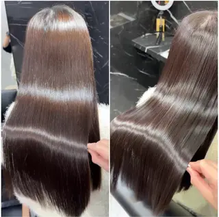 ロング LAGRECE所属・JIN|乾かしただけ 美髪矯正本格髪質改善のヘアスタイル