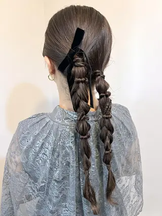 ヘアアレンジ 🤍ヘアセット.ヘア アレンジ湯山詩織🤍のヘアスタイル