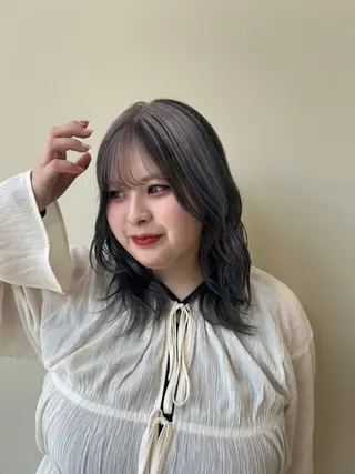 セミロング カラー 🍒透明感カラー mutsuki🍒のヘアスタイル