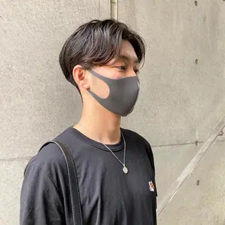 パーマ メンズ ボブレイヤー髪質改善 デザインカットのヘアスタイル