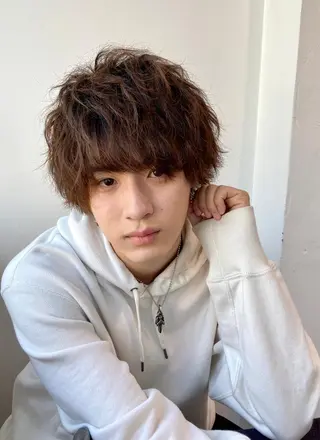 ミディアム カラー ヘアアレンジ メンズ ✨【公式】渋谷メンズ サロン BLUCK✨のヘアスタイル