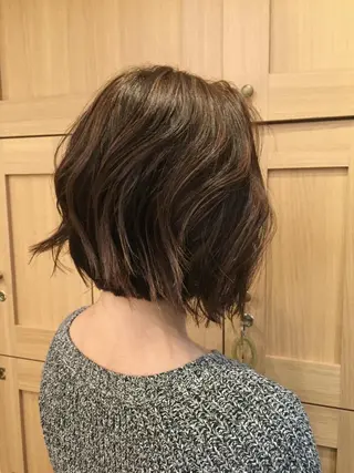 ミディアム カラー カラー特化サロン大阪 ルービック江坂/新城のヘアスタイル