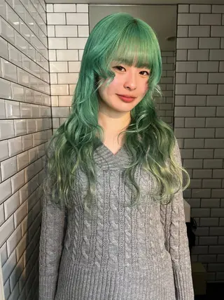 ロング 🎀ハイトーン カラー/宮澤　希🎀のヘアスタイル