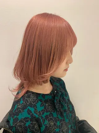 ミディアム カラー ハイトーン/ウルフ /小澤凌祐🦕のヘアスタイル