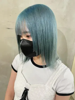 カラー 色落ち綺麗透明感カラ /ボブ/ナカツヒカルのヘアスタイル