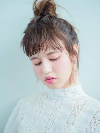 ミディアム カラー マツエク・マツパ 水口 英里のヘアスタイル