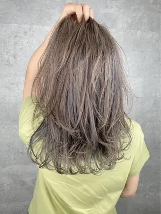 セミロング カラー パーマ ヘアアレンジ メンズ キッズ ネイル マツエク・マツパ アイブロウ _WHITE高槻所属・_WHITE高槻店 yusukeのヘアスタイル