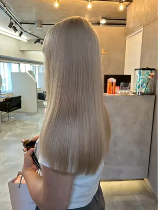 ロング ななみ/博多/ ブリーチ/髪質改善のヘアスタイル