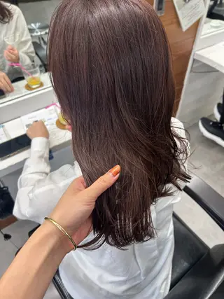セミロング カラー レイヤーボブ/ 艶カラー/サナ🌼のヘアスタイル