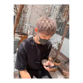 ショート カラー ヘアアレンジ メンズ ange☞ soutaのヘアスタイル