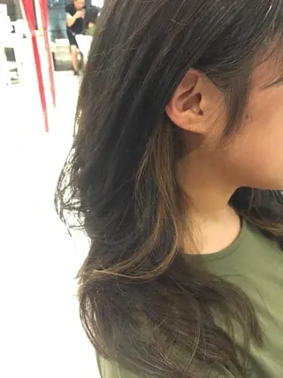 ショート ミディアム セミロング ロング カラー 中山 天地のヘアスタイル