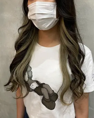 ロング カラー 【ピンク/韓国ヘア/ ヘアセット】亜海のヘアスタイル