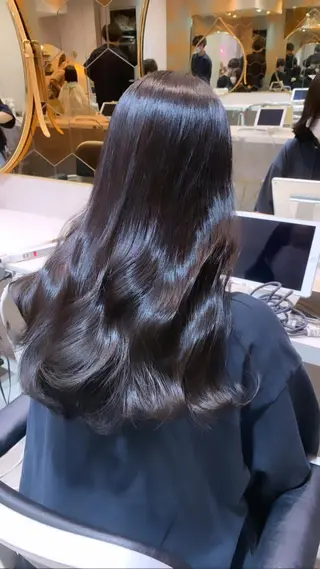 ロング 新宿/韓国レイヤー 髪質改善カラー/角所のヘアスタイル