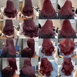 ロング ピンクカラー/ ブリーチなしRINAのヘアスタイル