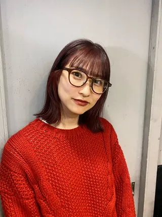 ミディアム カラー ㅤㅤㅤㅤㅤㅤㅤㅤㅤㅤ 彩衣のヘアスタイル