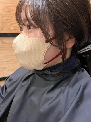 ミディアム カラー パーマ ヘアアレンジ メンズ キッズ ネイル マツエク・マツパ アイブロウ times salon名駅所属・久木原 ゆりのヘアスタイル