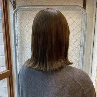 ミディアム カラー 🫧ハイトーン×艶 カラー🫧 Rionのヘアスタイル