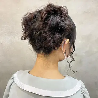セミロング まつパ・ヘアセット ♡Chinami♡のマツエク・マツパデザイン