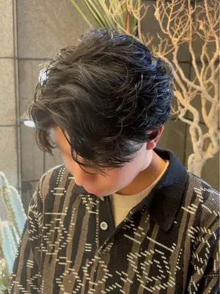 ショート パーマ メンズ 🥇メンズパーマ /縮毛矯正/木村神心のヘアスタイル