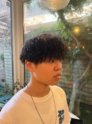 パーマ メンズ 🐻艶髪ヘア/韓国風 /隈河🐻のヘアスタイル