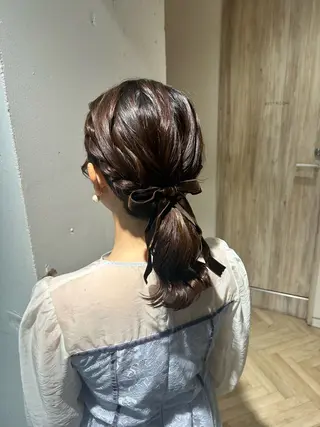 ヘアアレンジ ♛︎ きっか ♛︎ ヘアアレンジ🩵のヘアスタイル