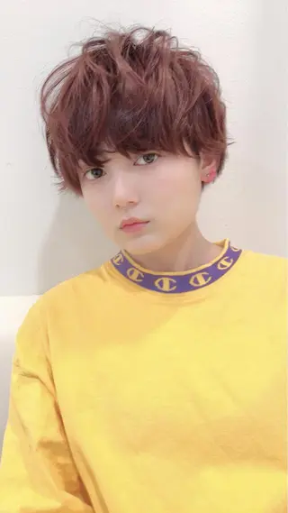 ショート ブリーチ/髪質改善 NYNY大久保のヘアスタイル