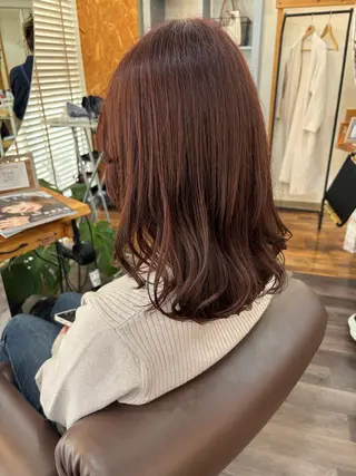 セミロング カラー bright所属・miku ヘアセット/着付けのヘアスタイル